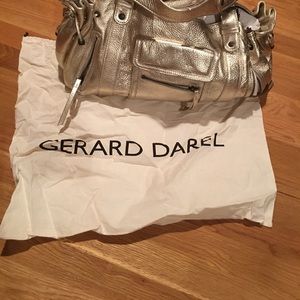 GERARD DAREL SIGNATURE Gold 24 hour bag